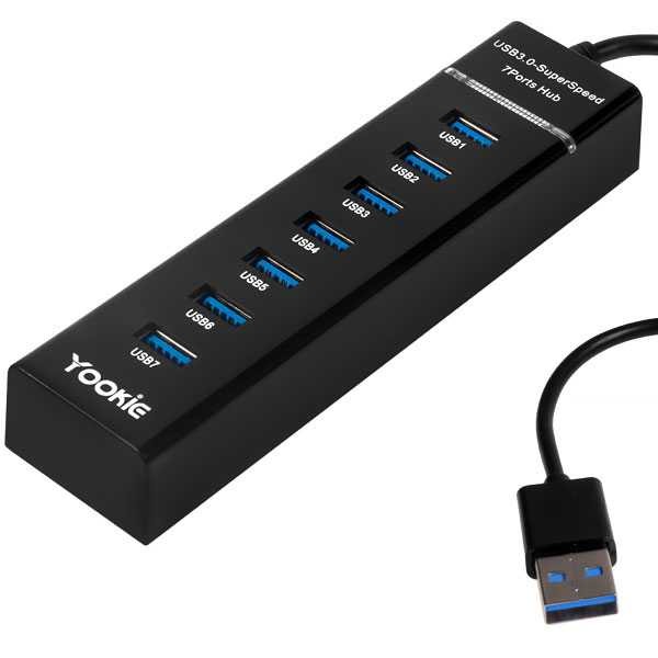 ADAPTADOR HUB USB 7 EN 1